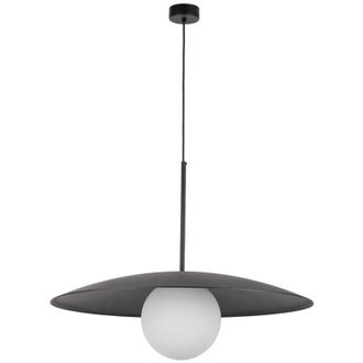 Luminosa Light Designs TK Slate L&aacute;mpara de techo colgante tipo c&uacute;pula, color negro, 1 bombilla E27