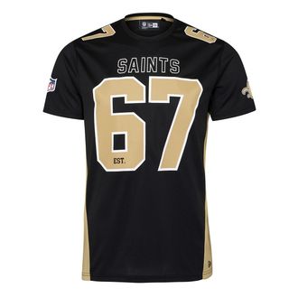 New Era New Orleans Saints NFL Established Number Mesh Tee Black T-Shirt