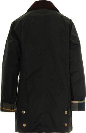 Barbour Womens Waxed Cotton Jacket Beadnell Sage Sage-Ancient Sage/ancient