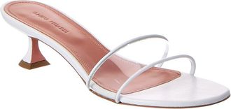 Amina Muaddi Amina Muaddi Andreea Vinyl & Leather Sandal