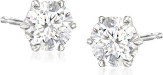 Ross-Simons Moissanite Stud Earrings in Sterling Silver