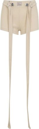 Jean Paul Gaultier Beige Ribbed Shorts