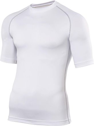 Rhino Mens Sports Base Layer Short Sleeve T-Shirt (S/M) (White)