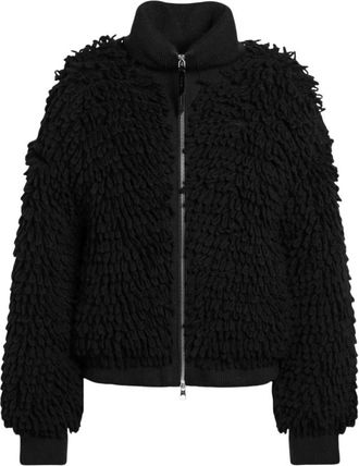 Moncler Truien & Vesten, Dames, Zwart, S, Zwarte Cardigan Sweater Edward Enninful Stijl