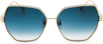 Chopard SCHL28M Butterfly Full Rim Sunglasses - Gold