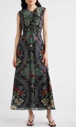 Elie Tahari The Kinsley Print Maxi Dress in Dianas Garden Print at Nordstrom, Size 12