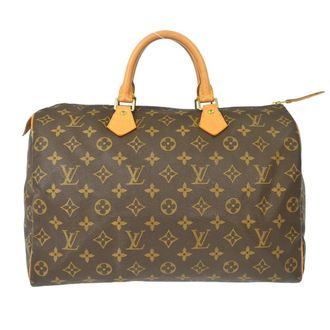 Louis Vuitton Speedy Monogram Canvas Brown Canvas Handbag (Pre-Owned)