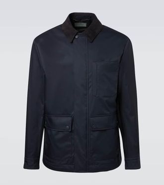 Canali Giacca blouson con suede