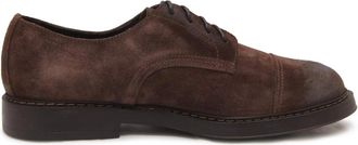 Doucal's Vintage Su&egrave;de Veterschoenen - Heren - Veterschoenen - Bruin - 41 EU - Su&egrave;de - Schoenen