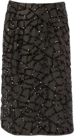 Jcsophie Rikki Midi Rok - Dames - Midirokken - Zwart - XS - Polyester - Rokken