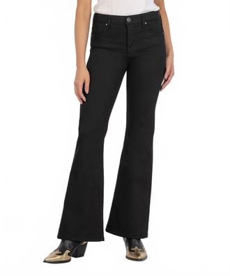 Kut from the Kloth Stella Fab Ab Flare Jean In Black