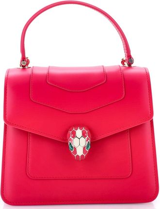 Bulgari Serpenti Forever Top Handle Bag Leather Small