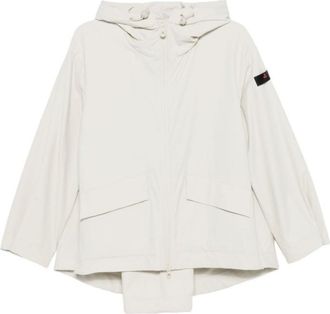 Peuterey White Solid Hood Jacket