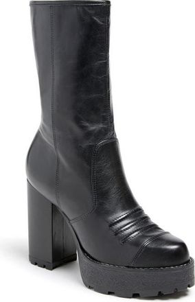 Cinq à Sept Marley Lug Sole Platform Boot in Black at Nordstrom, Size 10.5Us