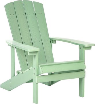 Beliani Silla de jard&iacute;n Verde claro