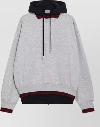 Balenciaga cotton layered hoodie