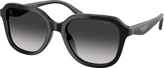 Coach HC8437F CBY89 Asian Fit 50023C Womens Sunglasses Black Size 56