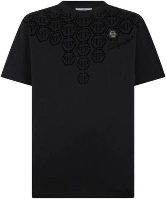 Philipp Plein T-shirts en Polos Zwart - Heren - T-shirts - Zwart - L - Katoen - Tops
