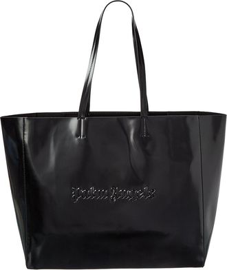 Palm Angels Shiny Palm Medium Shopping Tote