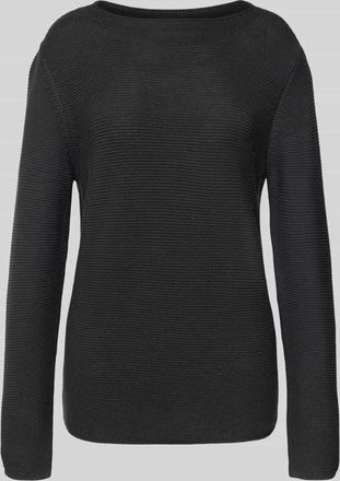 Marc O'Polo Regular Fit Strickpullover aus reiner Baumwolle in Dunkelgrau, Größe XXL