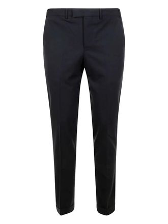 Pantaloni Torino pleated-cuff trousers - men - Virgin Wool/Elastane - 52 - Blue