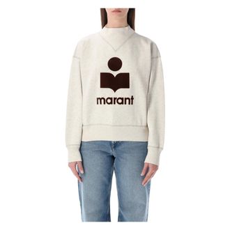 Isabel Marant Hoodies & sweatvesten, Dames, Beige, XS, Katoen, Moby Sweatshirt