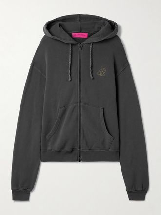 The Elder Statesman Felpa Con Cappuccio In Jersey Di Misto Cotone E Cashmere Daily - Grigio