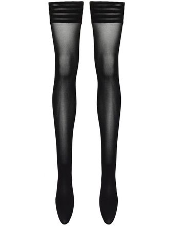 Wolford Semi-doorzichtige kousen - Zwart