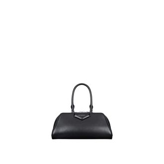 Givenchy Tassen, Dames, Zwart, ONE Size, Katoen, Small Antigona East-West Tas