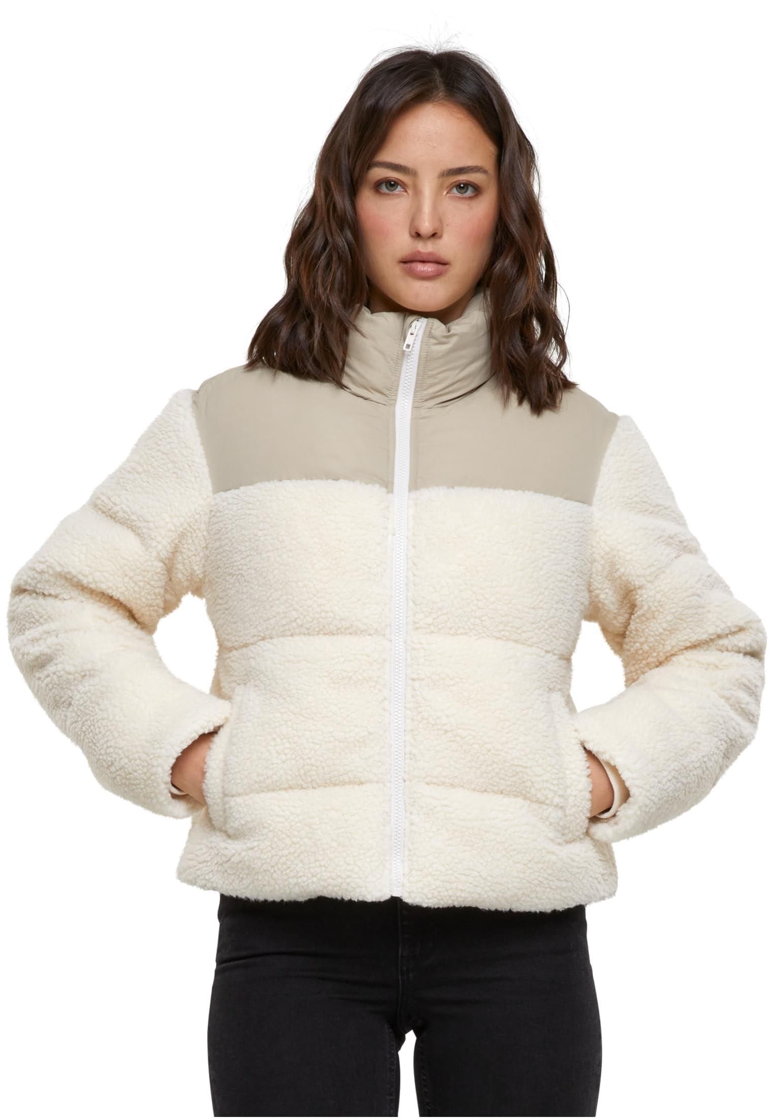 Urban Classics Karo Jacke Mit Fell Dicke Schwarze Jacken Für Damen