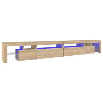 vidaXL Vidaxl - Mueble De Tv Con Luces Led Color Roble Sonoma 290x36,5x40 Cm