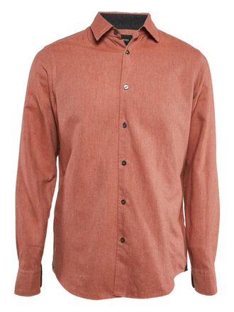 BOSS pre-owned cotton-cashmere shirt - Orange