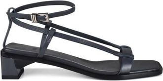Anest Collective Linea Sandalen - Dames - Sandalen met hakken - Grijs - 39 EU - Leer - Schoenen