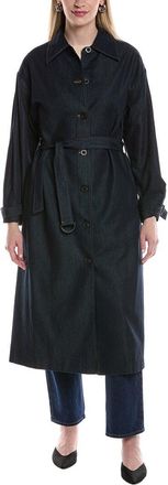 Kenneth Cole Denim Trench Coat