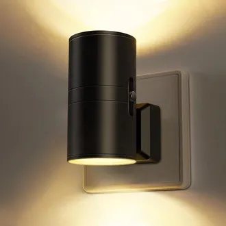 OEM Luz Nocturna Led Con Enchufe, Luz Nocturna Con Enchufe, 5-300 Lm, Brillo Ajustable, 2700k, Luz Nocturna Regulable Para Cocina, Pasillo, Negro