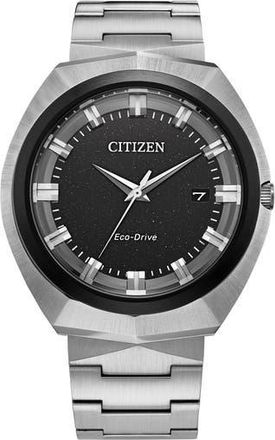 Citizen Eco-Drive Bracelet Watch, 42.5mm x 11.1mm in Silver at Nordstrom Rack