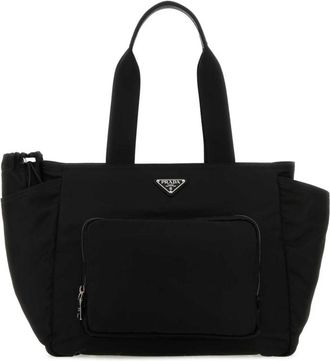 Prada Black Nylon Tote Bag