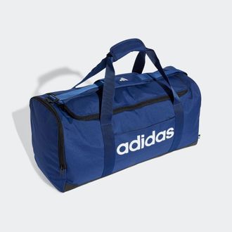 adidas Sporttasche ADIDAS PERFORMANCE LINEAR DUFFELBAG M, Damen, blau (dunkelblau, wei&szlig;), Obermaterial: 100% Polyester, Taschen Sporttasche