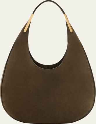 Savette Florence Small Suede Hobo Bag