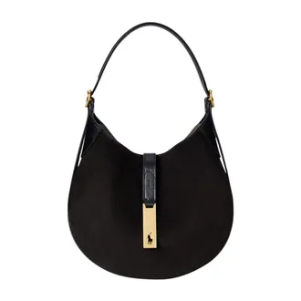 Polo Ralph Lauren Small Polo ID Shoulder Bag - female - Polo Ralph Lauren - Shoulder Bags - Black - ONE SIZE - Bags