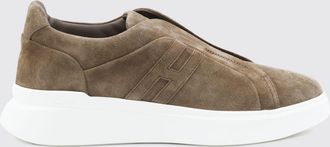 Hogan Sneakers slip-on H580 in pelle scamosciata con suola chunky