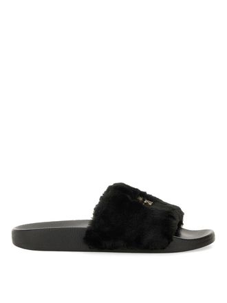 Versace Jeans Couture Slide Sandal With Logo