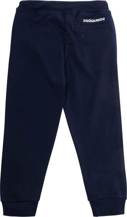 Dsquared2 Boys Pants Cotton Blue Trousers