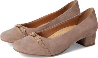 Trotters Dakota High Womens Heels Taupe Suede : 8.5 N (AA), Leather