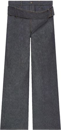 Courrèges double belted jeans - Grey