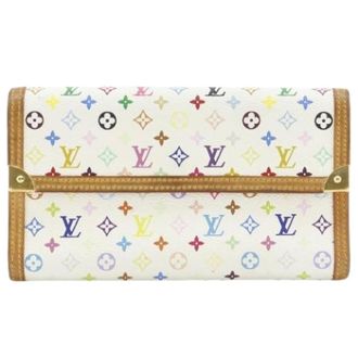 Louis Vuitton Pre-owned Wallets, female, Multicolor, Size: ONE SIZE Pre-owned Monogram Multicolore M92659 Long Wallet (tri-fold)
