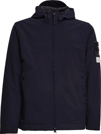 Stone Island Light Jackets, male, Blue, S, Light Jackets