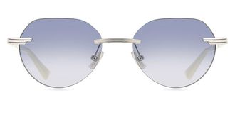 Bottega Veneta BV1379S 004 Mens Sunglasses Silver Size 51