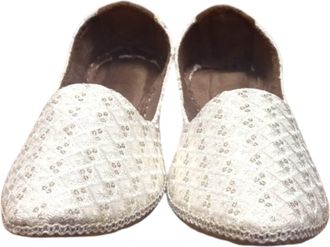 Generic Handmade Mens Jutti Mojari Indian Khussa UK_ 7-11 (White, UK Footwear Size System, Adult, Men, Numeric, Medium, 10)