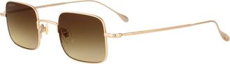 Gucci Unisex Sunglasses Gg1813s Gold Metal